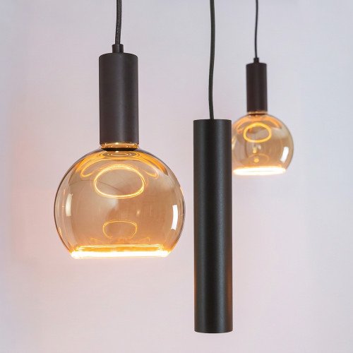 Binnenverlichting Zari 3 lichts hanglamp greige modern