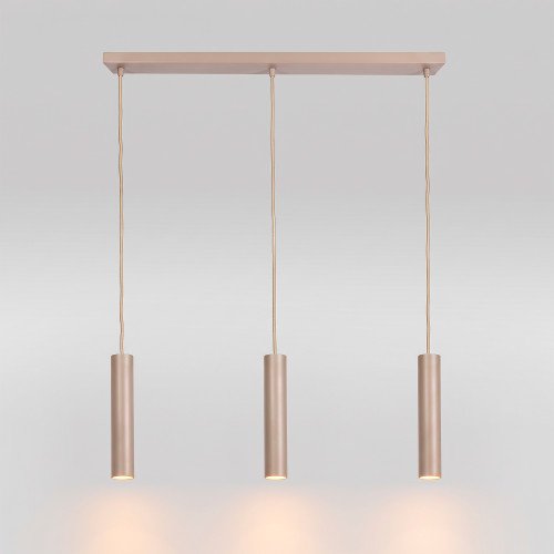 Binnenverlichting Jerez 3 lichts hanglamp zand modern