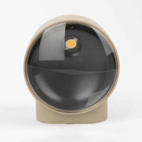 Champagne convex glazen venster modern wandlamp downlighter