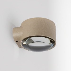 Champagne convex glazen venster modern wandlamp downlighter