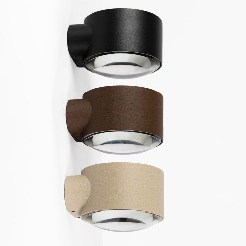 Rustiek bruine convex glazen venster modern wandlamp downlighter