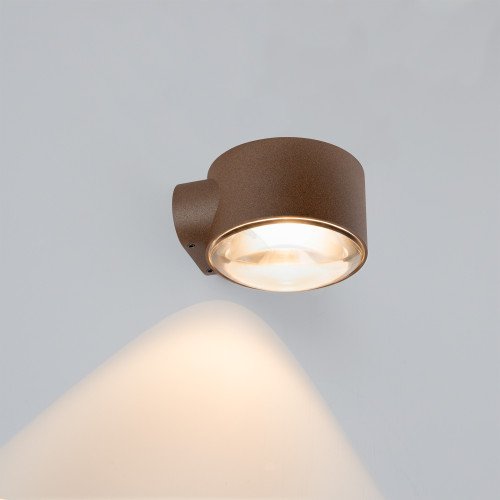 Rustiek bruine convex glazen venster modern wandlamp downlighter