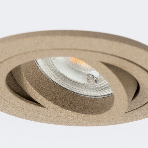 Richtbare inbouwspot Lune Rond Champagne