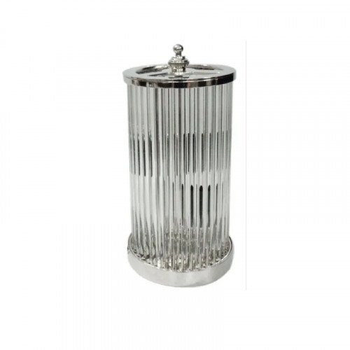 messing lamp in de kleur antiek nikkel met een E14 fitting