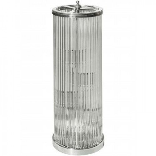 messing lamp in de kleur antiek nikkel met een GU10 fitting