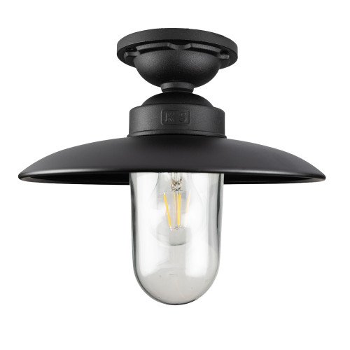 plafondlamp schuin Solingen Matzwart Landelijk