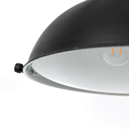 Industriële hanglamp Billiards 3 antique black | Nostalux.be