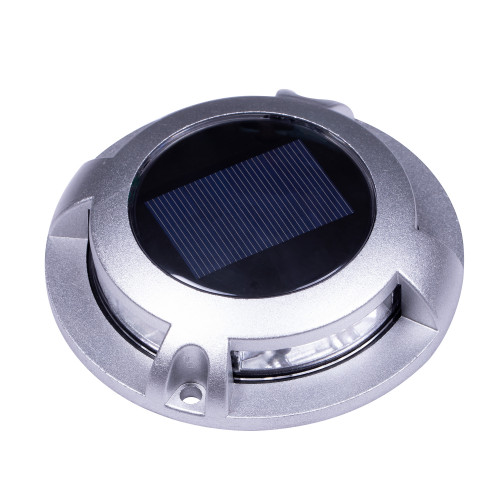 grondspot - Solar LED Decklight - solarlamp - zonne energie spot - Nostalux - Set - 10 - rvs