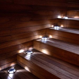 grondspot - Solar LED Decklight - solarlamp - zonne energie spot - Nostalux-Set-3,rvs grondspot - Solar LED Decklight - solarlamp - zonne energie spot - Nostalux-Set-3,rvs