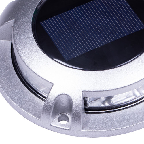 grondspot - Solar LED Decklight - solarlamp - zonne energie spot - Nostalux-Set-3,rvs