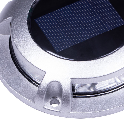 grondspot - Solar LED Decklight - solarlamp - zonne energie spot - Nostalux - Set - 10 - rvs