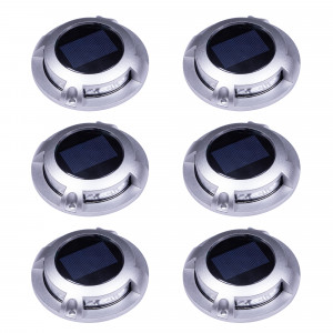 grondspot - Solar LED Decklight - solarlamp - zonne energie spot - Nostalux - Set - 6 - rvs grondspot - Solar LED Decklight - solarlamp - zonne energie spot - Nostalux - Set - 6 - rvs