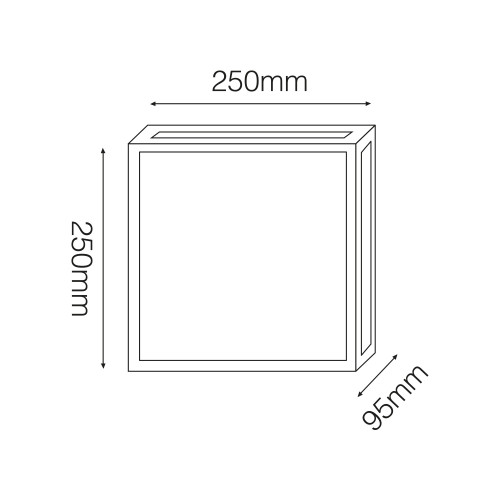 Moderne wandlamp Bloc