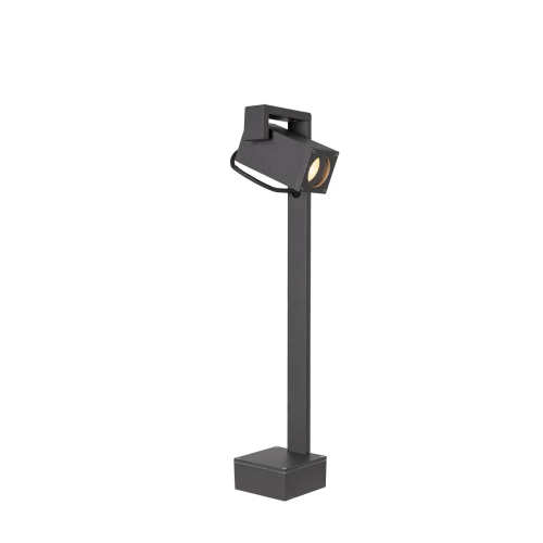 Theo Bracket 50 antracietkleurige staande tuinlantaarn voor buiten met een GU10 fitting.