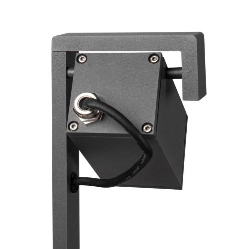 Theo Bracket 50 antracietkleurige staande tuinlantaarn voor buiten met een GU10 fitting.