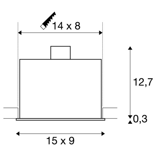 Kadux 2 Zwart Mat 2xgu10
