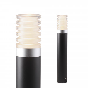 Zwarte buitenlamp welke geschikt is voor buiten met laagspanning 12 volt buitenverlichting