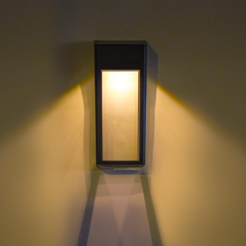 sfeerverlichting buiten - Set LED solar Wandlamp Zwart Solario - Nostalux solar buitenlampen