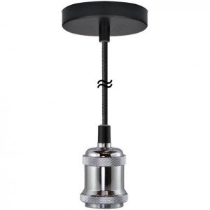 Plafondlamp Chicago Zilver E27