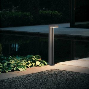 Rechthoekige moderne solar tuinlamp in de kleur antraciet Rechthoekige moderne solar tuinlamp in de kleur antraciet