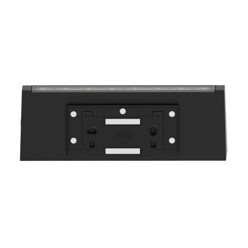 Zwarte moderne up&down muurlamp solar verlichting