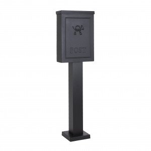 Brievenbus B9a staand matzwart aluminium landelijke brievenbus