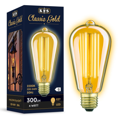 LED Kooldraadlamp Edison 4 watt