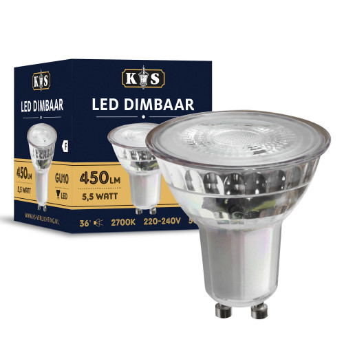 GU10 LED 5,5W dimbaar