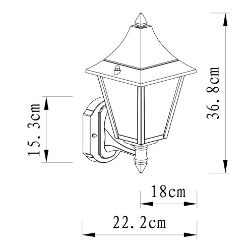 KS Verlichting Livorno staand staande lamp wand zwart