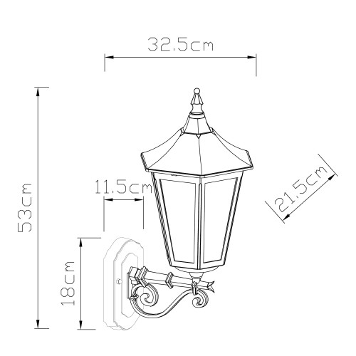 Zeist (7551) - Nostalux - Buitenverlichting Zeskant