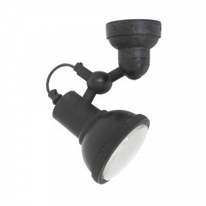 Nostaluce Plafond- en Wandspot Memphis Antique Black spot | Nostalux.be