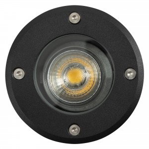 RVS Grondspot LED Rond Ø11 Zwart RVS Grondspot LED Rond Ø11 Zwart