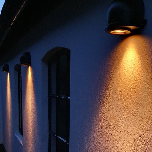 Buitenverlichting Dusky Muurlamp Zwart | Nostalux.be