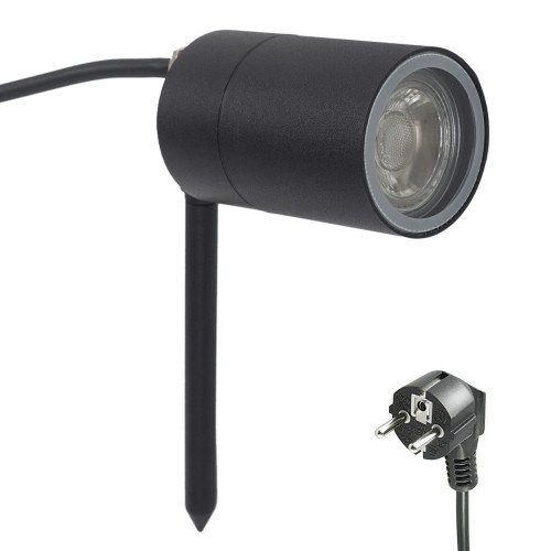 Buitenverlichting 6x LED Pin Tuinspot Zwart | Nostalux.be