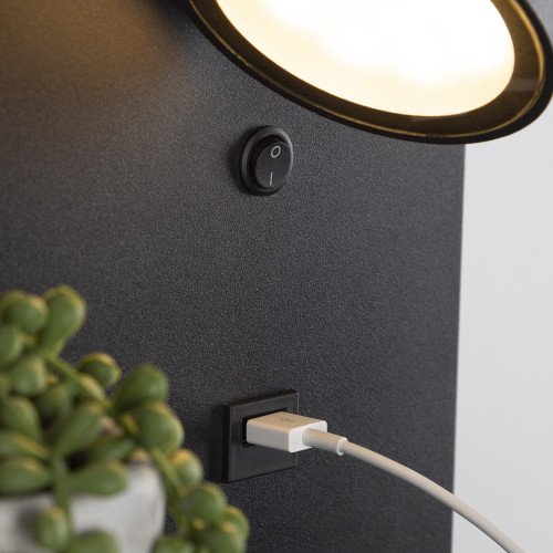 Wandlamp Solution met USB oplaadstation