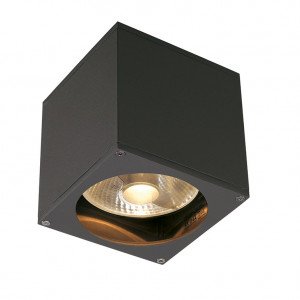 Buitenlamp wandlamp Big Theo wall out antraciet met vierkante vorm