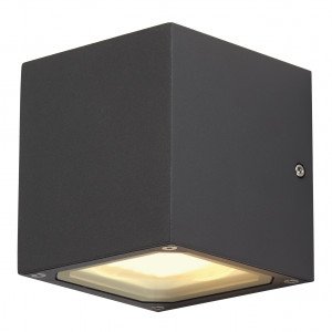Buitenlamp Sitra Cube Antraciet wandlamp