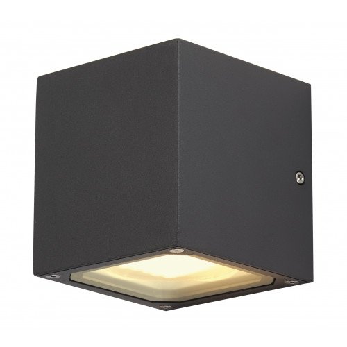 Buitenlamp Sitra Cube Antraciet wandlamp