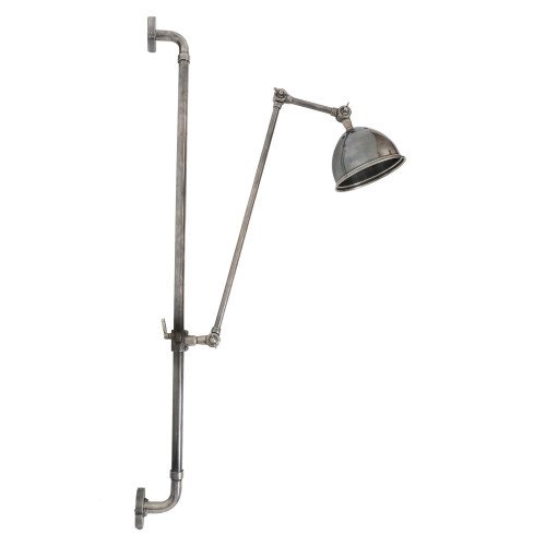 Retro wandlamp Reno antique silver | Nostalux.nl