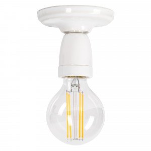 Retro plafondlamp Mir wit