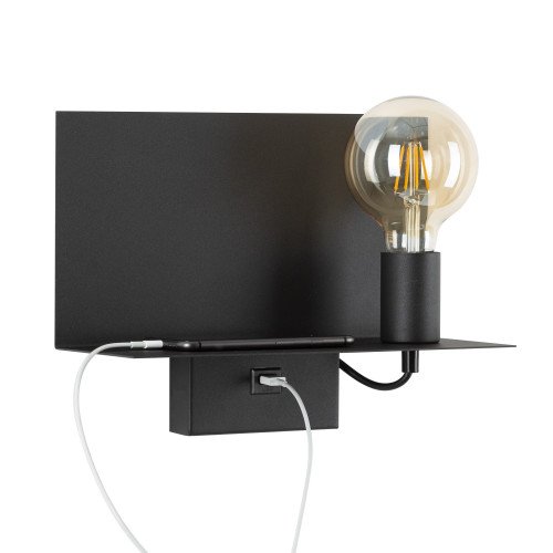 Wandlamp Night Guide met USB aansluiting voor opladen van tablet en/of smartphone