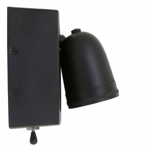 Wandlamp Otis Nostaluce antiek zwart