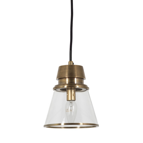 Industriële Hanglamp Purdy antiek brons