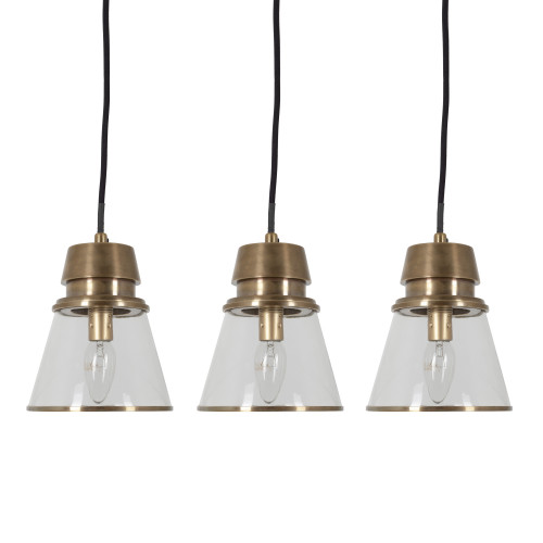 Industriële Hanglamp Purdy antiek brons