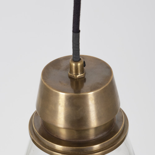Industriële Hanglamp Purdy antiek brons
