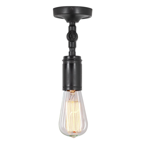 Wand/Plafondlamp Spot Emeli antiek zwart