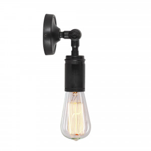 Wand/Plafondlamp Spot Emeli antiek zwart