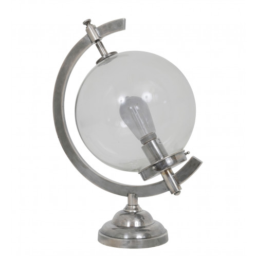  Bureaulamp - Tafellamp - Globe - zilver- Binnenverlichting