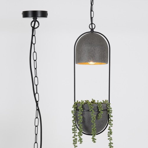 Pebble hanglamp incl. plantenbakje