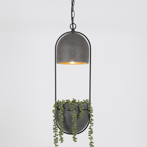 Pebble hanglamp incl. plantenbakje